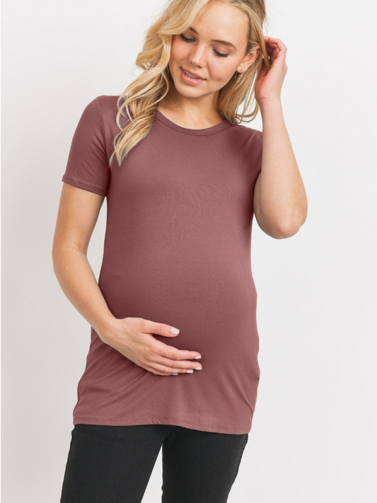 Jersey Round Neck Short Sleeve Top - The Boss Baby Boutique