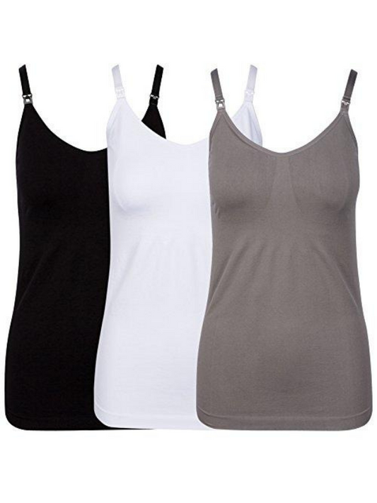 Women’s Nursing and Maternity Camisole - 3 Pack - The Boss Baby Boutique