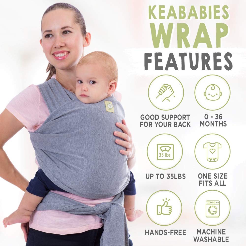 Baby Wrap Carrier (Classic Gray) - The Boss Baby Boutique
