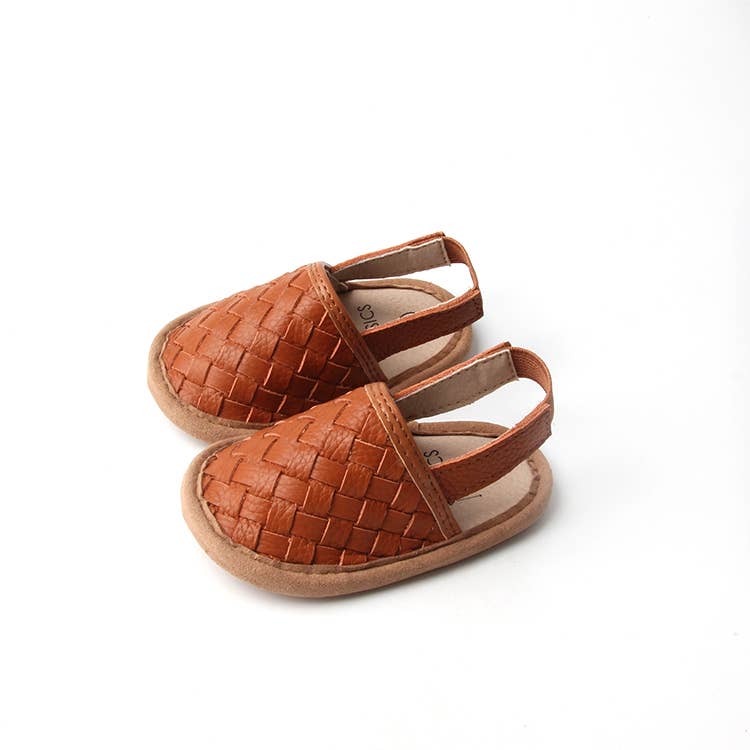 Woven Leather Baby Sandals - The Boss Baby Boutique