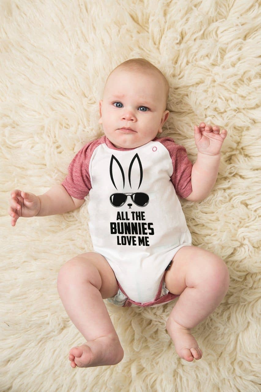 All The Bunnies Graphic Onesie - The Boss Baby Boutique