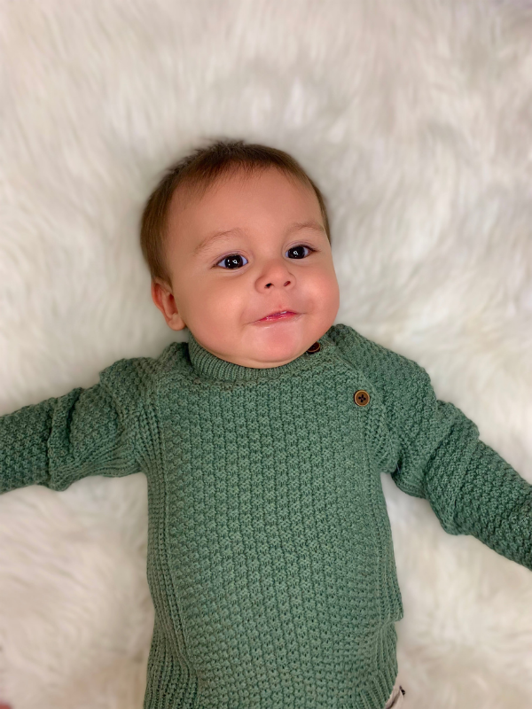 Sage Popcorn Pullover Sweater - The Boss Baby Boutique