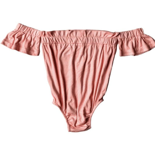 Karli Cold Shoulder Bubble Leotard - Bubblegum Pink - The Boss Baby Boutique