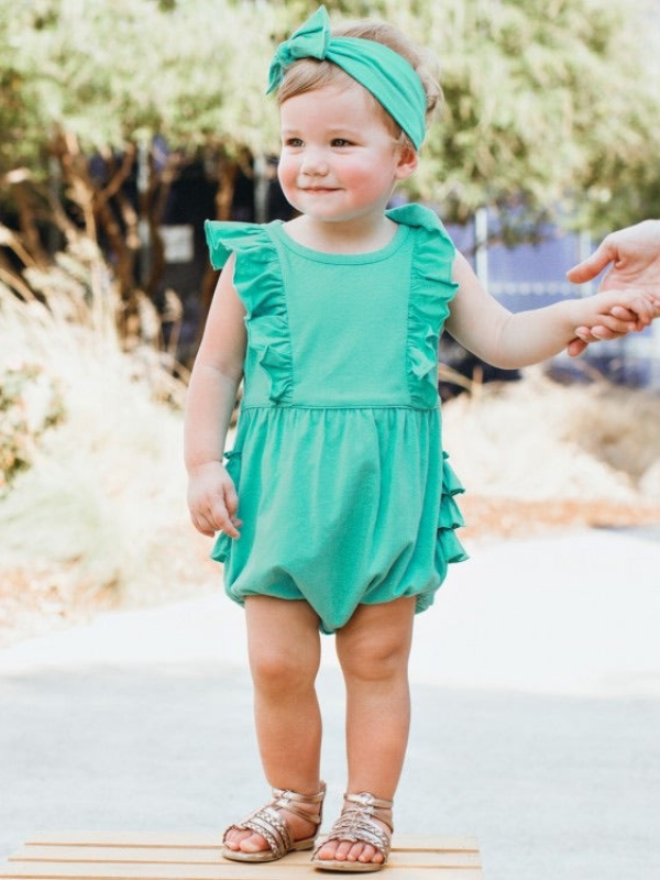 Waterfall Bubble Romper - The Boss Baby Boutique