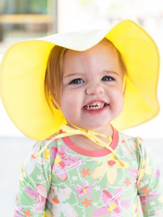 Lemon Sun Protective Hat - The Boss Baby Boutique
