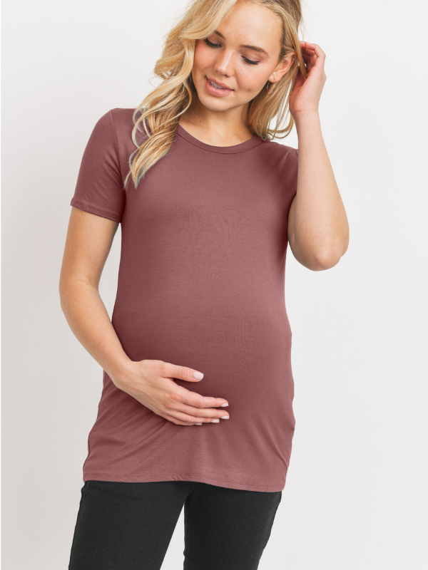 Jersey Round Neck Short Sleeve Top - The Boss Baby Boutique