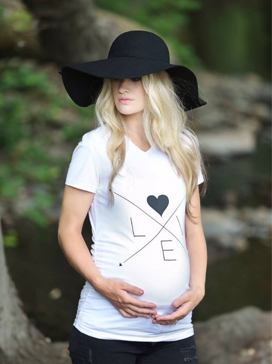 Love Arrows Maternity Shirt - The Boss Baby Boutique