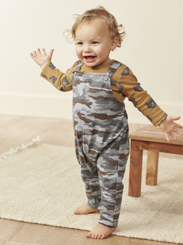 Camo Bear Overall Set - The Boss Baby Boutique