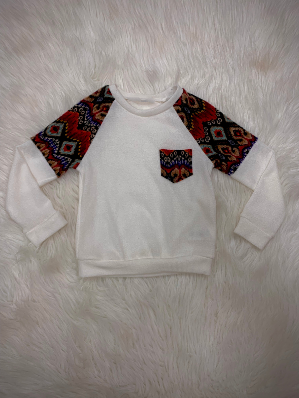 Aztec Print Long Sleeve - The Boss Baby Boutique
