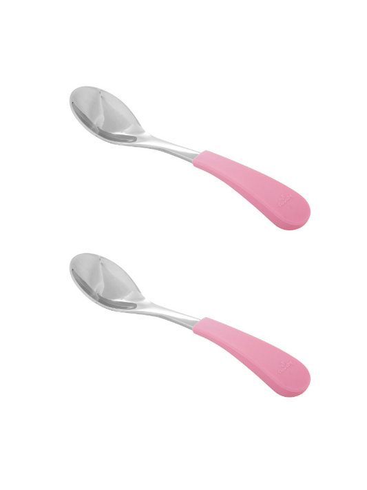 Stainless Steel & Silicone Baby Spoon Pack - The Boss Baby Boutique