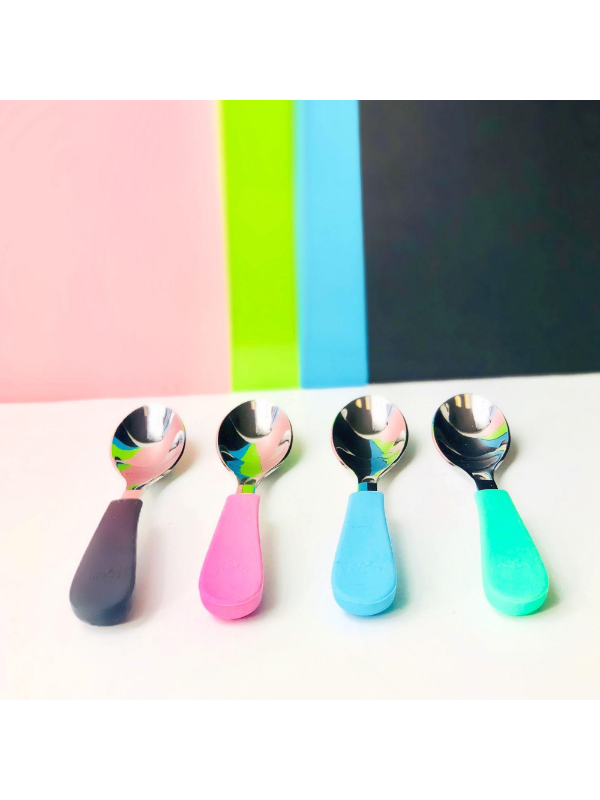 Stainless Steel & Silicone Baby Spoon Pack - The Boss Baby Boutique
