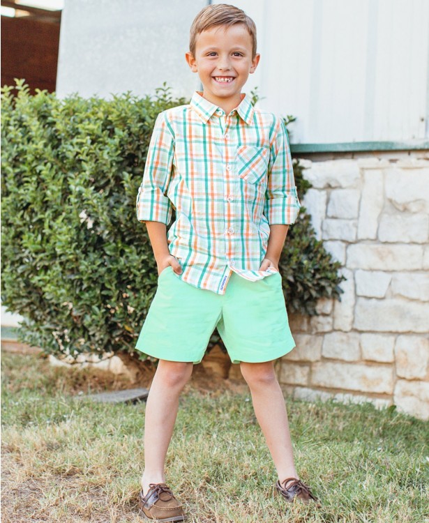 NeoMint Lightweight Chino Short - The Boss Baby Boutique