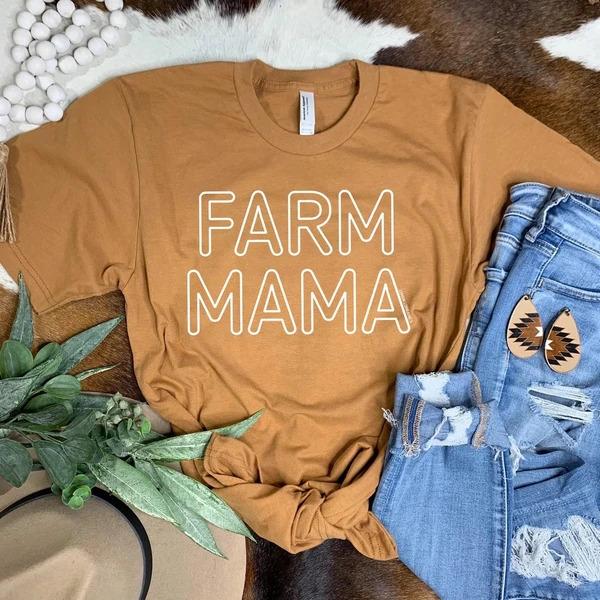 Farm Mama T-Shirt - The Boss Baby Boutique