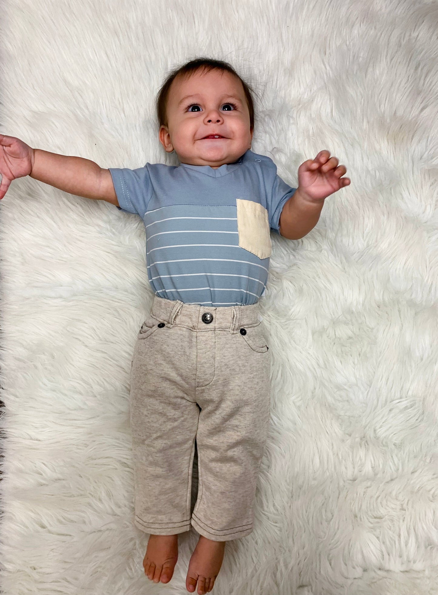 Boys Infant Tan Joggers - The Boss Baby Boutique